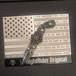 Brand New Designer 925 Sterling Silver with Red Garnet Pendant